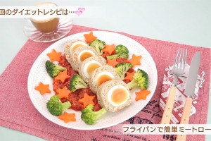 ギャル曽根のダイエットレシピ　野菜たっぷり！フライパンで簡単ミートローフ