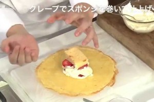 【料理サプリ】包んでかわいい♪いちごのクレープショートケーキ・神保シェフ