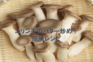 エリンギのバター炒め。エリンギの食感とバターの風味がマッチした簡単キノコ料理レシピ。