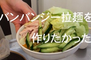 バンバンジー拉麺を作りたかった
