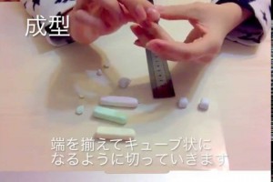 スイーツデコ「キュービーロップの作り方」how to make candy