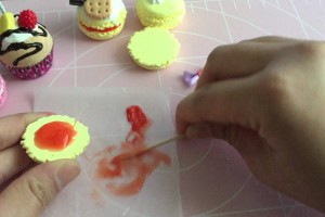 マロマロ　スイーツデコ　マカロンをデコ　I performed the decorations of a macaroon