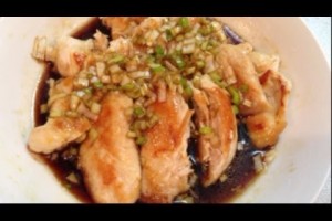 鶏むね肉のネギソースがけ【簡単レシピ】タンパク質なので、ダイエットの方にも♪