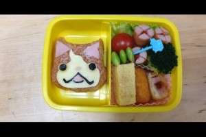 妖怪ウォッチ　ジバニャン　キャラ弁　作り方　レシピ　Yokai Watch Bento Lunch Box(Kyaraben)Recipe　Kyaraben