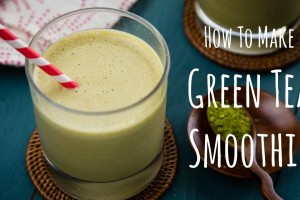 How to Make Green Tea Smoothie (Recipe) 抹茶スムージーの作り方（レシピ）