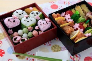 【キャラ弁】お花見弁当の作り方 [Kyaraben]How to make Hanami Bento